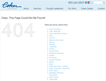 Tablet Screenshot of cokergroup.com